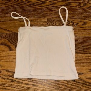 brandy melville light pink crop tank